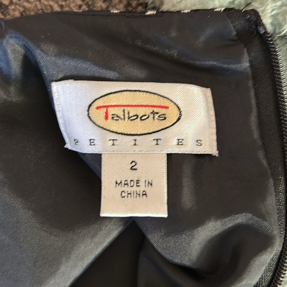 Talbots Petites Wool Houndstooth Sleeveless Dress Size 2P - Picture 12 of 13